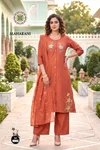 Maharani Vol 1 By Passion Tree Roman Silk Kurti With Bottom Dupatta